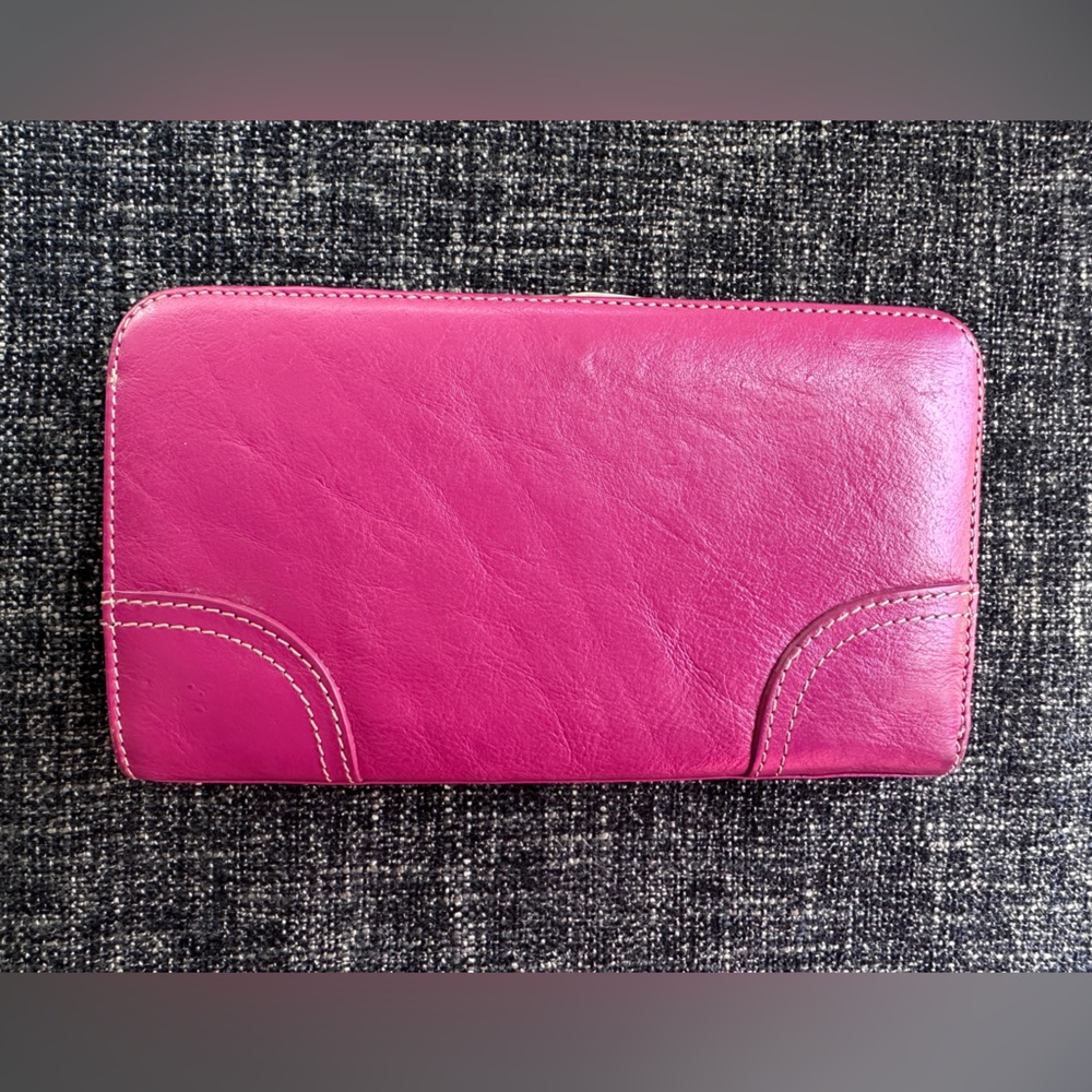 Franco Sarto Pink Wallet Smooth Leather